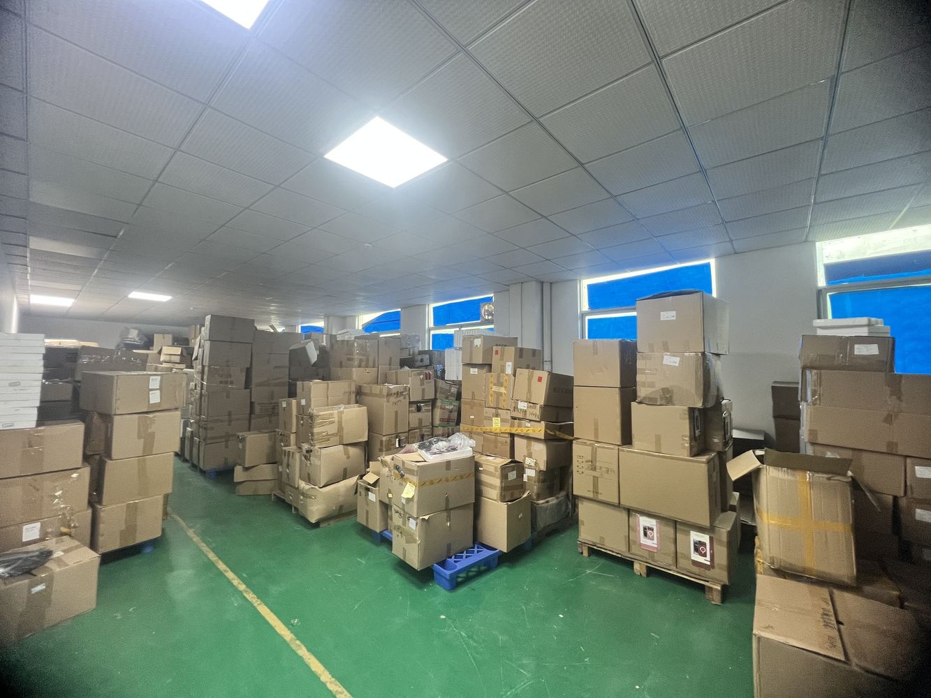 Finished goods cartons prepared in Kingsel factory warehouse