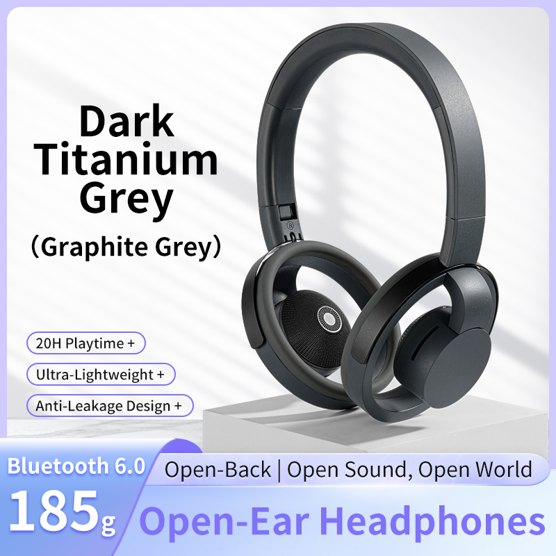 LC-6200 graphite grey open-ear headphones