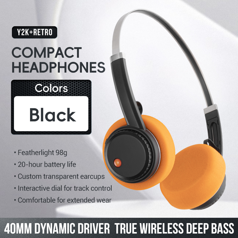LC-6300 black Bluetooth headphones