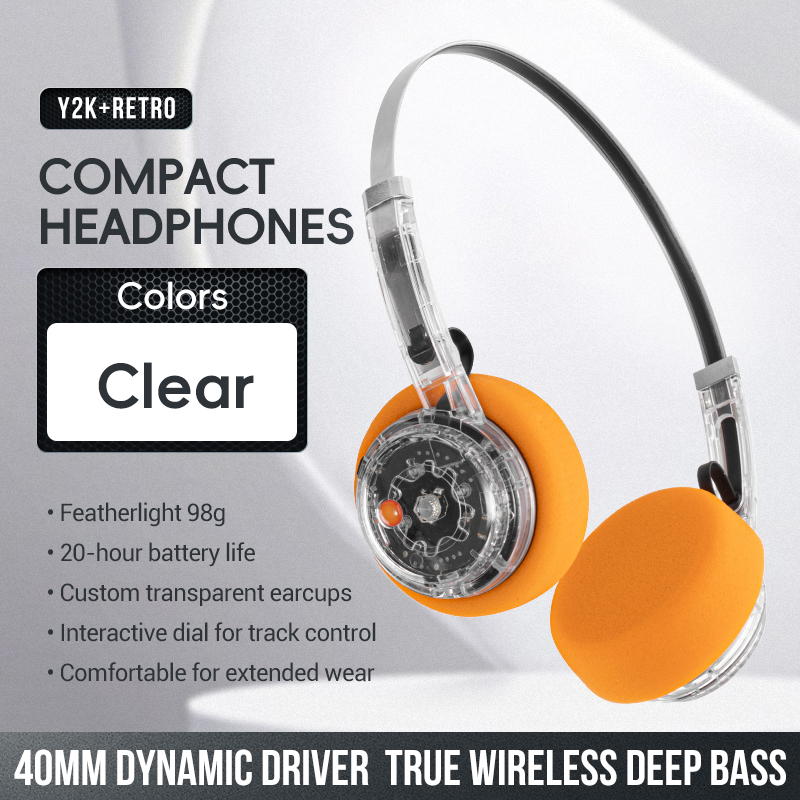 LC-6300 clear transparent Bluetooth headphones